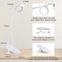 EXTRASTAR 40 LED настолна USB лампа 4,6W с щипка за закрепване и сензор за докосване, снимка 4