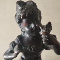 Стара бронзова статуетка на Огюст Моро, снимка 2 - Други ценни предмети - 45709424