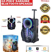 Караоке тонколона с Bluetooth NDR-P08 8 инча'' и микрофон, снимка 13 - Bluetooth тонколони - 46205370