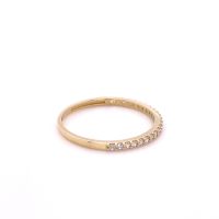 Златен дамски пръстен 1,14гр. размер:58 14кр. проба:585 модел:23796-3, снимка 3 - Пръстени - 45735713
