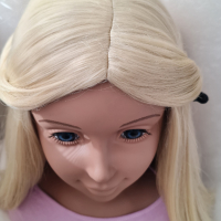 I am a girly/ I am a stylist Глава реален размер за прически и грим с перука, снимка 5 - Кукли - 44941029