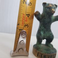 Бронзова фигура Берлинска мечка 50-те/60-те години, снимка 3 - Колекции - 45190028
