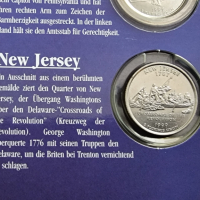 САЩ. 1/4 Американски долари . Quarter . 5 бройки . Цялата серия на 1999 година.UNC. Американски щати, снимка 7 - Нумизматика и бонистика - 44957786