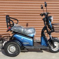 Електрическа триколка М3 двуместна задно синя, снимка 4 - Мотоциклети и мототехника - 36465048
