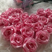Сатенени рози , снимка 2 - Декорация - 45210751