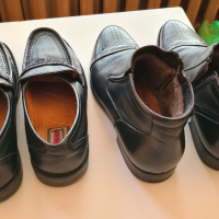 почти нови мъжки зимни обувки-италиански-естествена кожа 43 номер , снимка 2 - Мъжки боти - 44960124