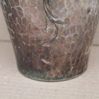 Посребрена кована ваза, снимка 4 - Антикварни и старинни предмети - 45861271