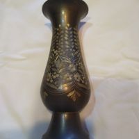 Месингова ваза фина изработка, снимка 2 - Антикварни и старинни предмети - 45674628