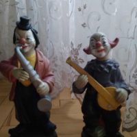Антична двойка клоуни музиканти, снимка 6 - Антикварни и старинни предмети - 45857246