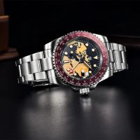 PAGANI DESIGN автоматичен часовник с Японски механизъм SEIKO NH34 GMT,стъкло сапфир,водоустойчив, снимка 4 - Мъжки - 45696273