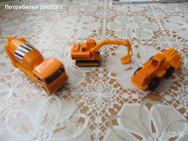 3 бр.МИНИ СТРОИТЕЛНИ МАШИНИ, снимка 1