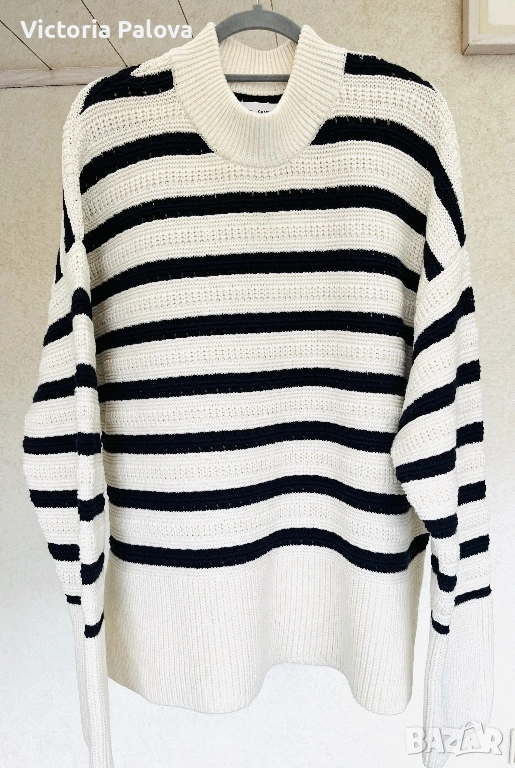 Премиум пуловер organic памук и вълна SAMSØE SAMSØE Дания, снимка 1