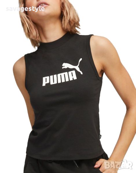 Дамски потник PUMA Essentials High Neck Tank Top Black, снимка 1