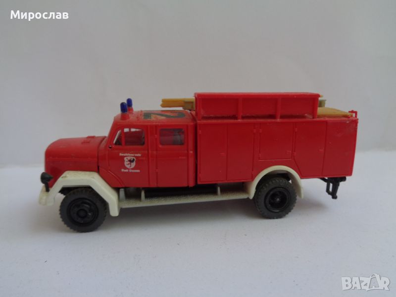 ROCO ? PREISER? H0 1/87 MAGIRUS МОДЕЛ ИГРАЧКА ПОЖАРНА КАМИОН, снимка 1