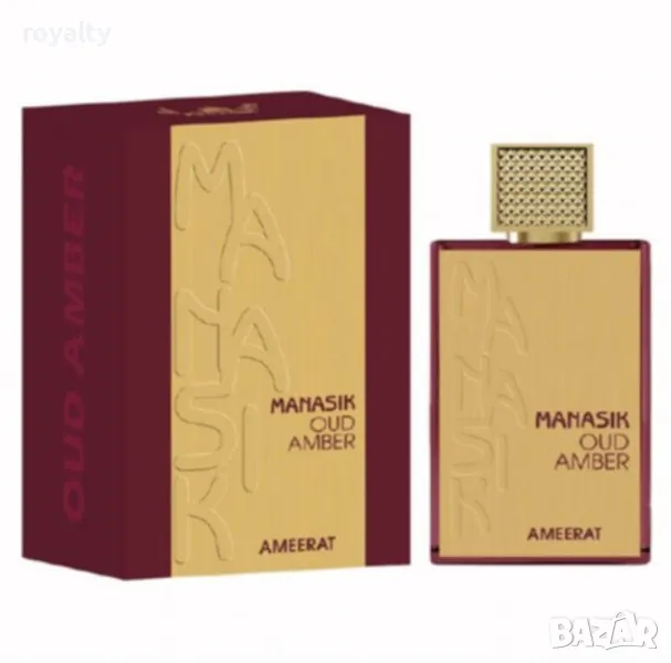 Арабски парфюм Ameerat Manasik Oud Amber 100мл, снимка 1