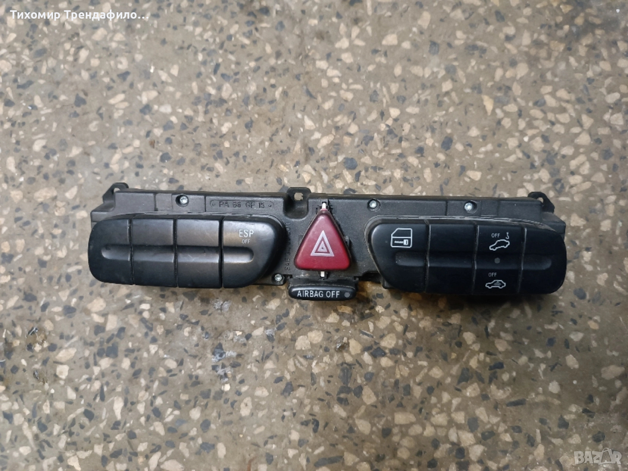 панел бутони мерцедес W203 2001г. 2038215551 , 203 821 55 51, снимка 1