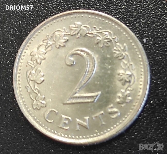 Монета Малта 2 цента, 1977, снимка 1