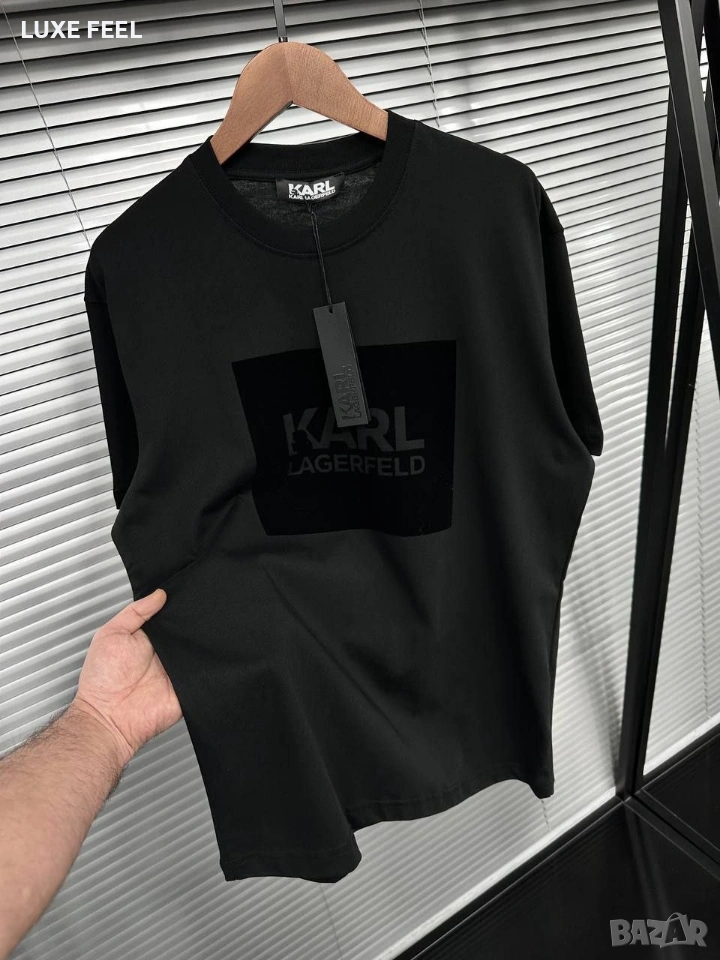 Karl LAGERFELD 💎Мъжка Памучна Тениска , снимка 1