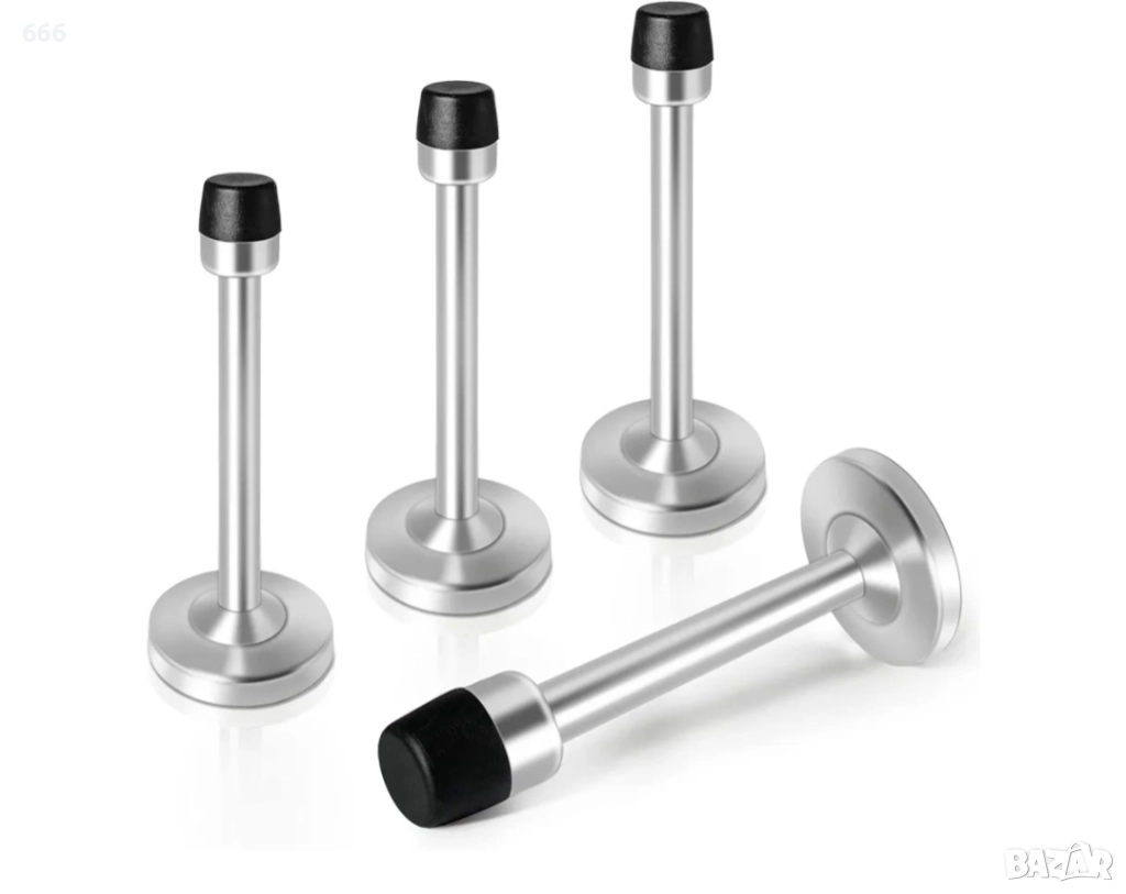 Комплект от 4 стопера за врати 7.5 см, снимка 1