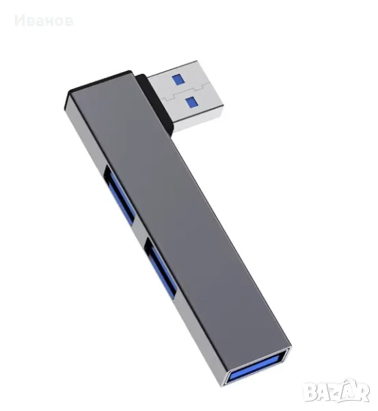 USB HUB/ЮСБ ХЪБ Type C с 3 порта , снимка 1