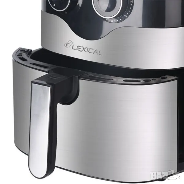 Фритюрник с горещ въздух Lexical Airfryer LAF-3004 , 8L, 1800W, инокс, снимка 1