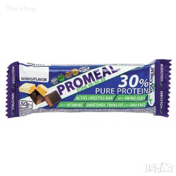 Балансиран бар Promeal 40-30-30 зърнени култури с шоколад, 50 гр. (009), снимка 1