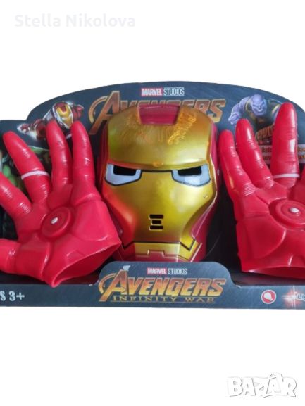 Супергерои-комплект светеща маска и две ръкавици, снимка 1