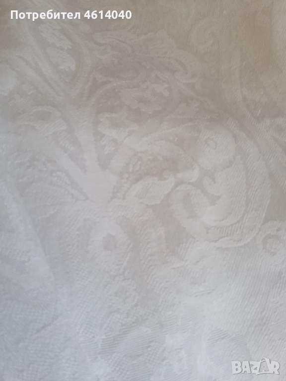 Ленена покривка за кръгла маса, снимка 1