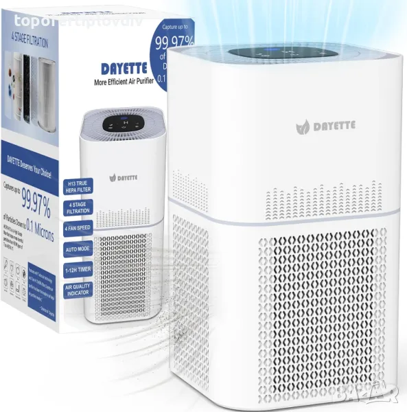 Пречиствател на въздух DAYETTE Air Purifier 120 m²,Гаранция, снимка 1