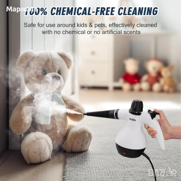 Ръчна парочистачка / 10 аксесоара за отстраняване на мръсотия и мазнини, снимка 1