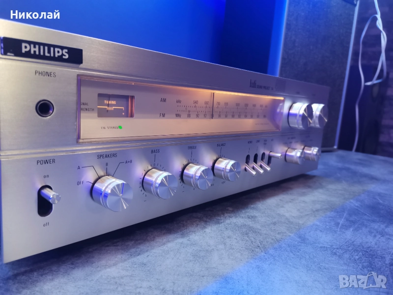 Ресийвър Philips Hifi Sound Project TA4000 + тонколони Philips, снимка 1