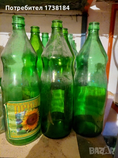 Стъклени бутилки за вино или ракия, снимка 1