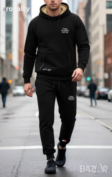 Tommy Hilfiger Черен Мъжки Екип , снимка 1