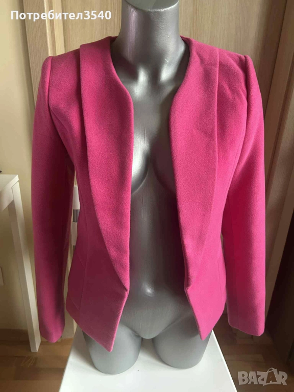 Цикламено дамско сако, снимка 1