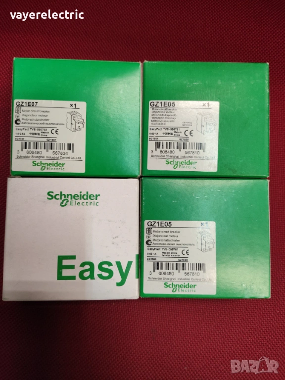 Моторна защита GZ1 Schneider Electric, Z-MS - Eaton, снимка 1