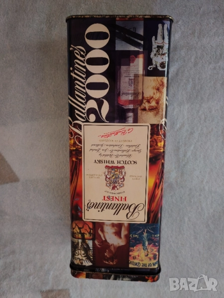 Юбилейна,тенекиена кутия от уиски Ballantines. , снимка 1