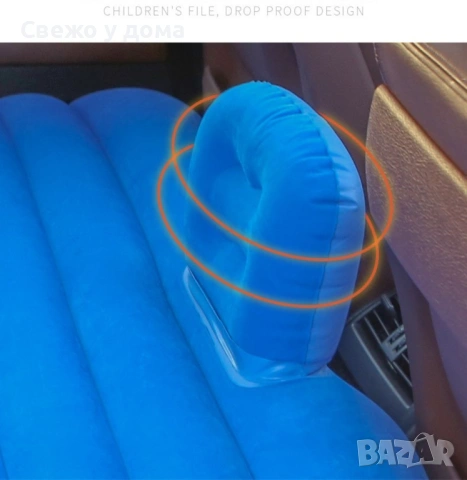 Удобен надуваем матрак (легло), приспособен  за спане в  автомобил , снимка 5 - Дивани и мека мебел - 53578495