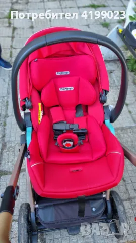 Бебешка количка Peg Perego YPSI Lounge + столче Lounge + изо база, снимка 6 - Детски колички - 46891834