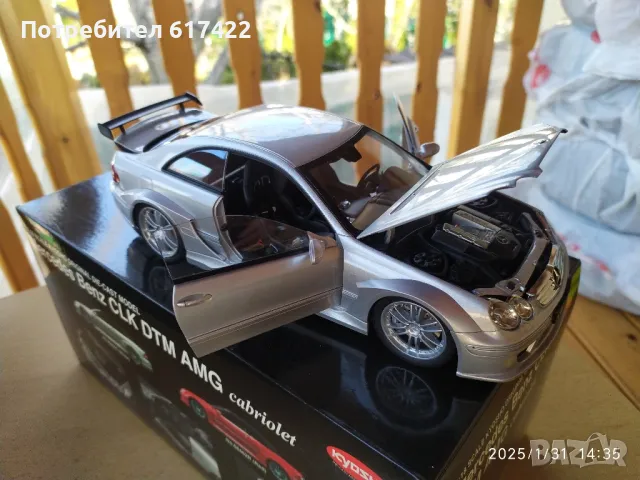 1:18 Модели на MERCEDES-BENZ CLK DTM AMG coupe cabriolet KYOSHO, снимка 6 - Колекции - 48912847