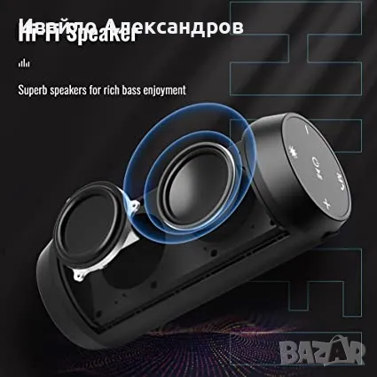 Отлична блутут колонка - ELEHOT HZ 9457 - Пълен комплект!, снимка 3 - Bluetooth тонколони - 46825510