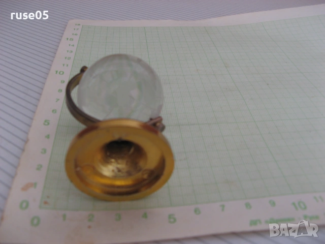 Глобус стъклен с метална основа, снимка 4 - Други стоки за дома - 53583563