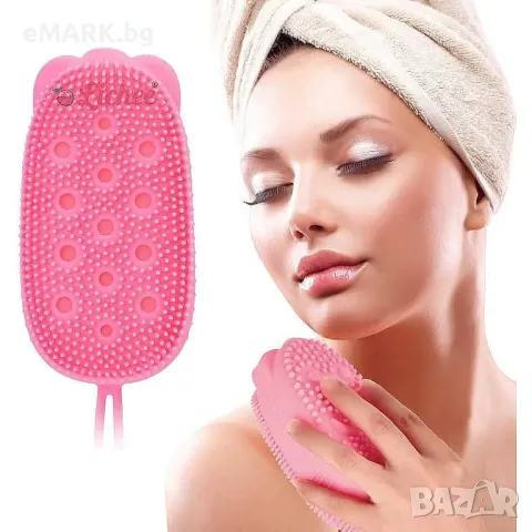 Масажна гъба за баня от силикон Bubbles Brush - за всякакви типове кожа, снимка 1