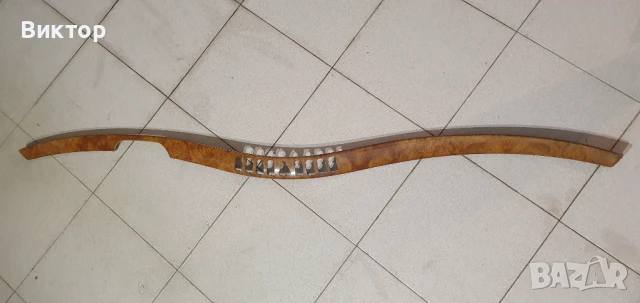 ТОП ЦЕНА 10лв.Махагонова лайсна за мерцедес S класа w220 Централна за таблото