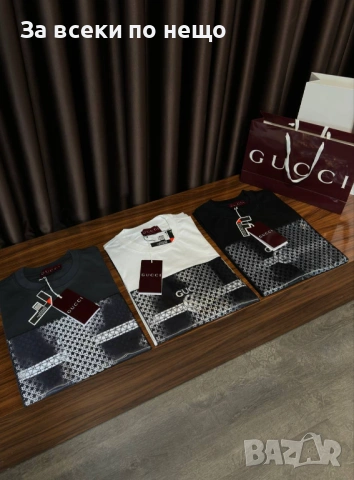 Gucci Мъжка Черна Тениска👕Мъжка Блуза С Къс Ръкав Гучи Код Mens P.118, снимка 3 - Тениски - 53821931