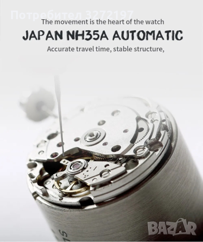 PAGANI DESIGN автоматичен часовник с Японски механизъм SEIKO NH35,стъкло сапфир,водоустойчив, снимка 6 - Мъжки - 45005227