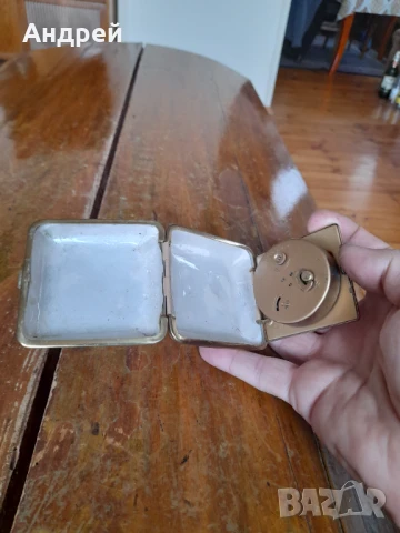 Стар настолен часовник будилник #2, снимка 4 - Антикварни и старинни предмети - 50971227