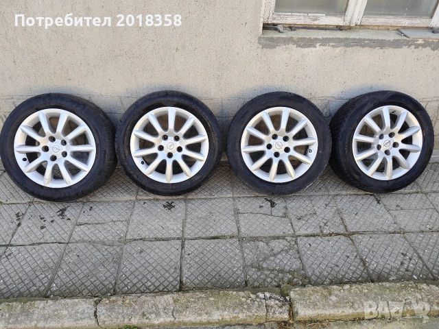 продавам джанти със гуми за opel astra h
