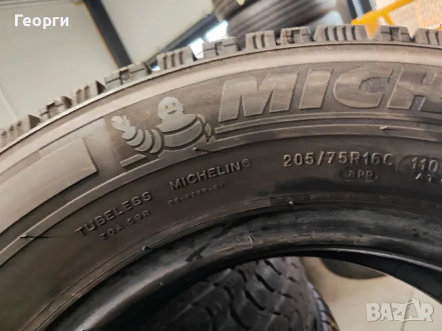 4бр.зимни гуми 205/75/16C Michelin, снимка 5 - Гуми и джанти - 48315546