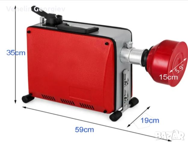 Машина за отпушване на канали GQ-100/ 500W /20 метра спирала., снимка 11 - Други машини и части - 46358622