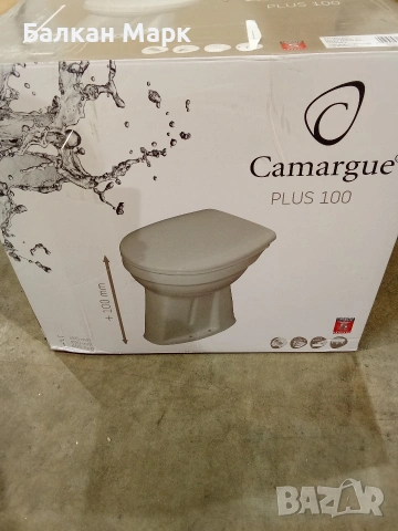 ПОВДИГНАТА тоалетна чиния Camargue Plus 100 (+10 cm) – КОМПЛЕКТ СЪС СЕДАЛКА С ПЛАВНО ЗАТВАРЯНЕ